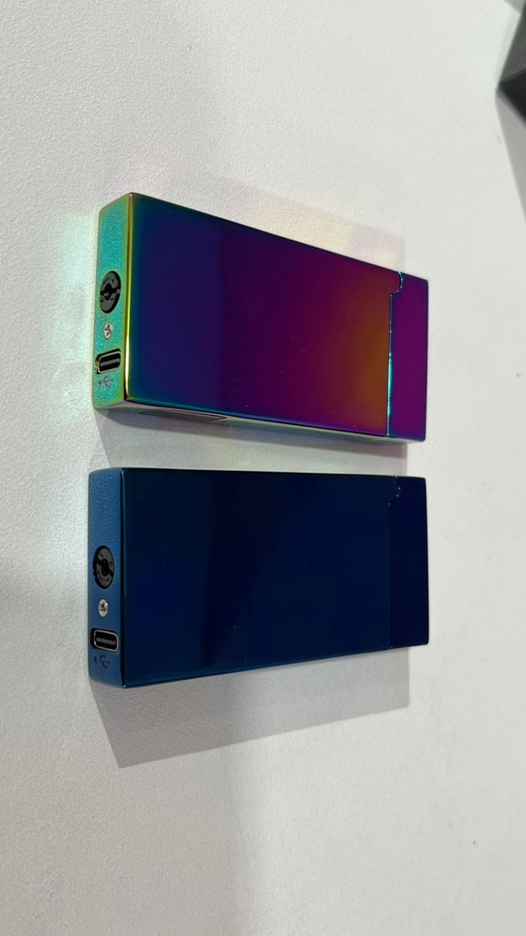 Encendedor Eléctrico, Recargable, Tornasol, Fuego, Metálico.