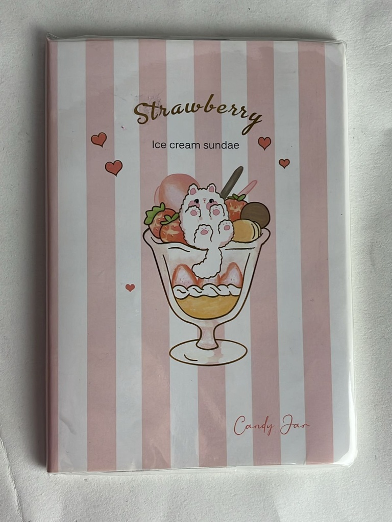 Cuaderno kawuaii helado 