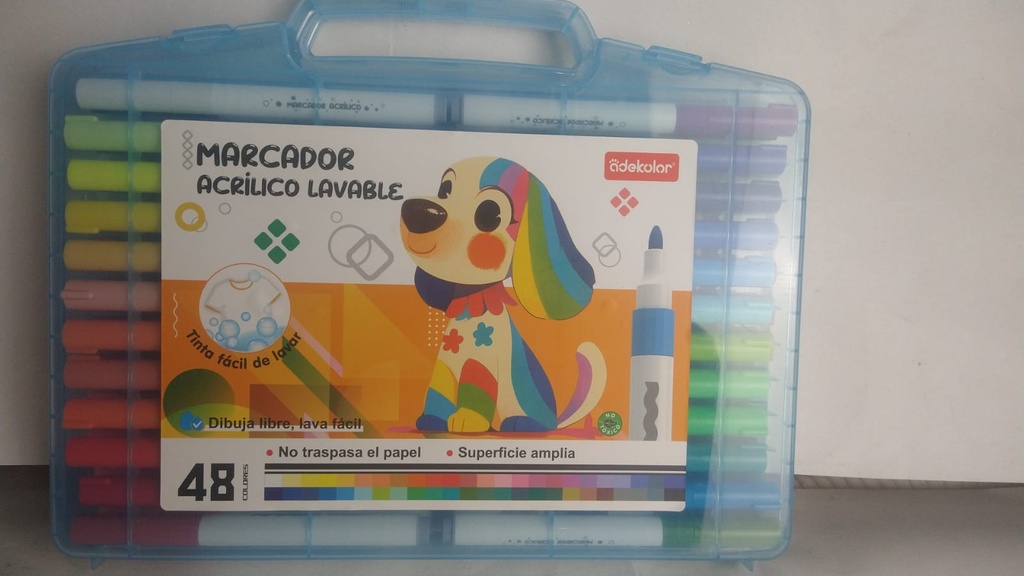 Mador Acrílico Lavable ADEKOLAR 48pzas 