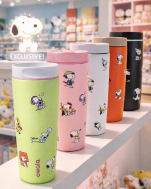 Termo OWALA, Acero, Tipo Starbucks Snoopy
