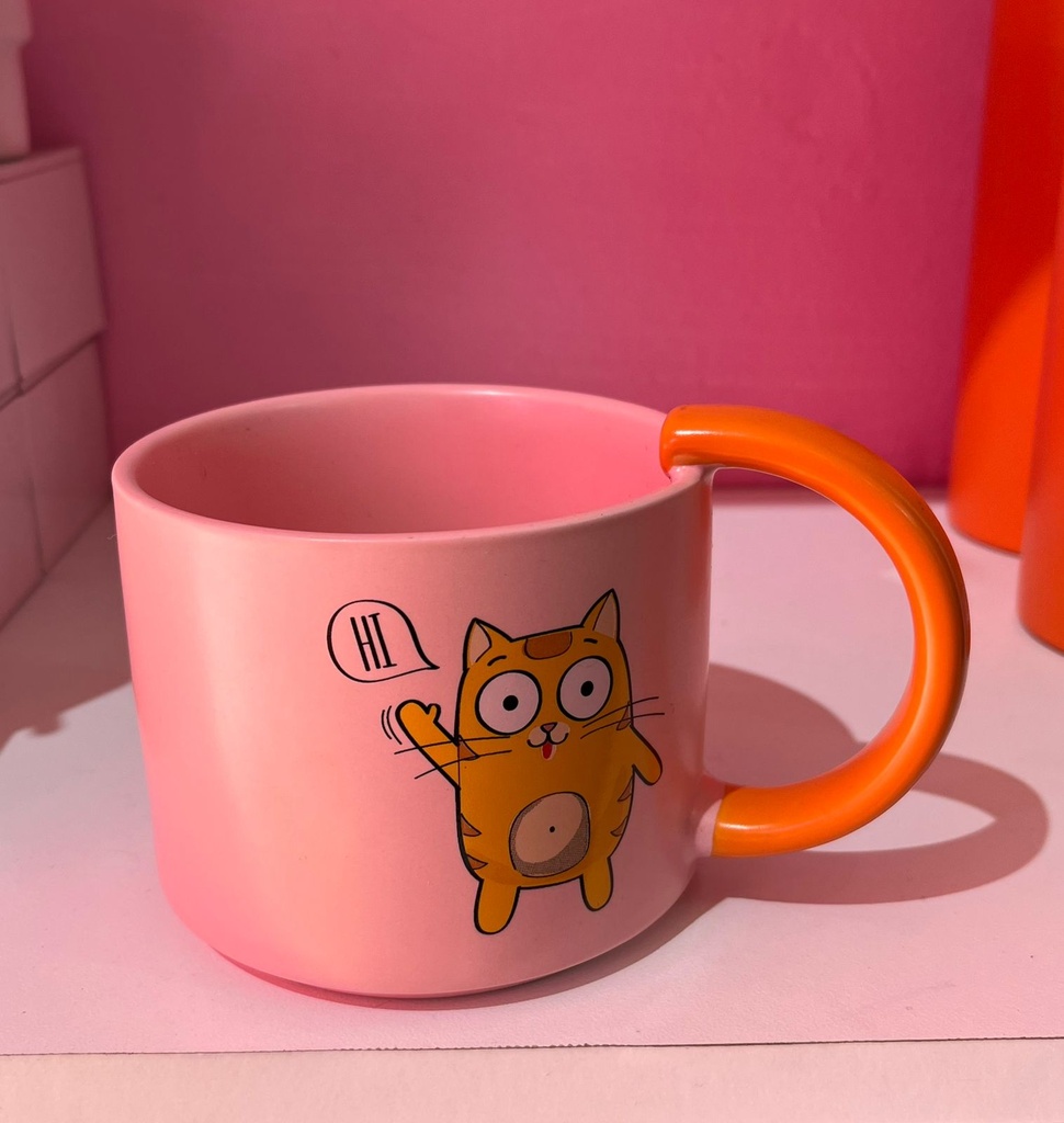 Taza De Cerámica Gato
