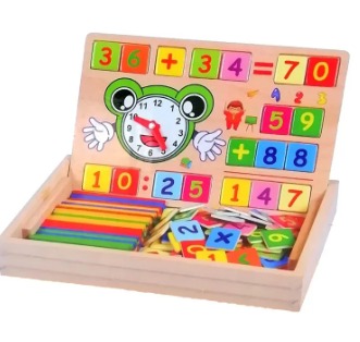 Juego De Operaciones Matematicas Abaco, Reloj Y Pizarron