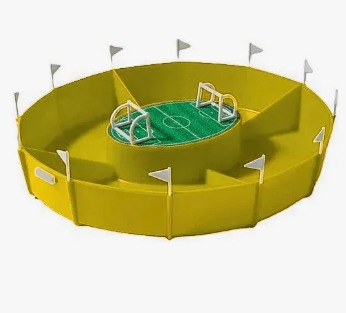 Plato Botonero Organizador En Forma De Estadio