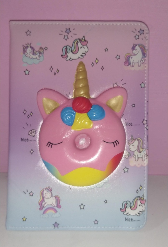 Libreta 3d Unicornio Medidas 14,5x21 Cm