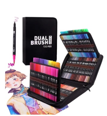 Plumones DUAL BRUSH 100 pza 