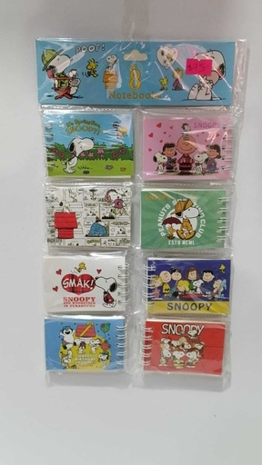 Set de mini libretas Snoopy 