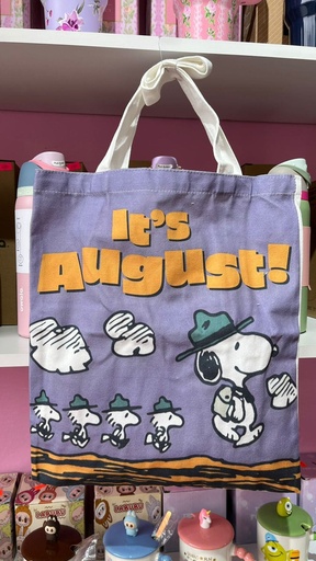 Bolsa Snoopy colores, manta, Tote, August, lila