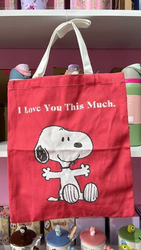 Bolsa Snoopy colores, manta, Tote, roja, Snoopy