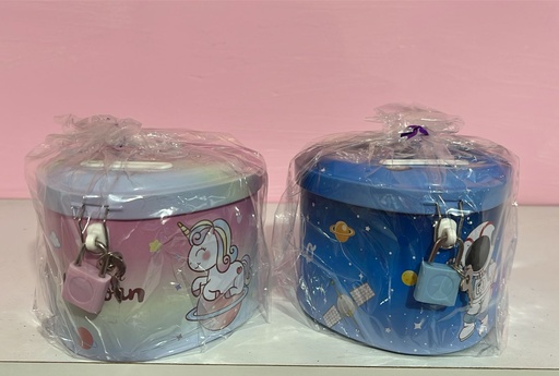 Alcancía Metálica Con Candado 