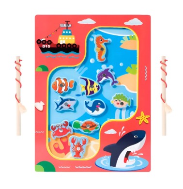 Juego Pesca Madera, Juguete Educativo Para Niños