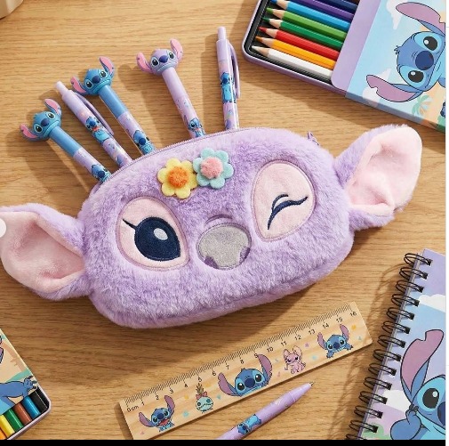  Lapicera Stitch Estuche Disney