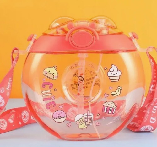 Termo Vaso Cantimplora Con Correa Agua Kawaii Infantil Niños