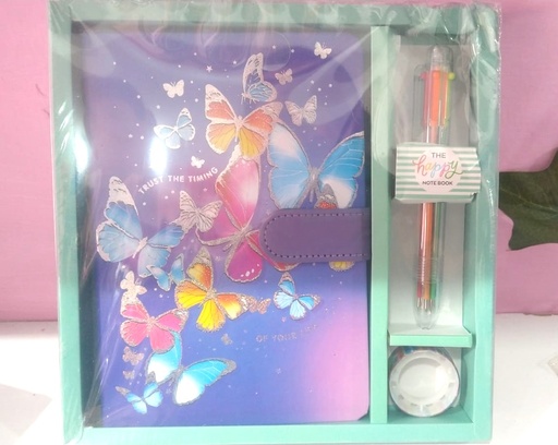 Juego De Cuaderno Diario Con Candado, Bolígrafo, cinta adhesiva