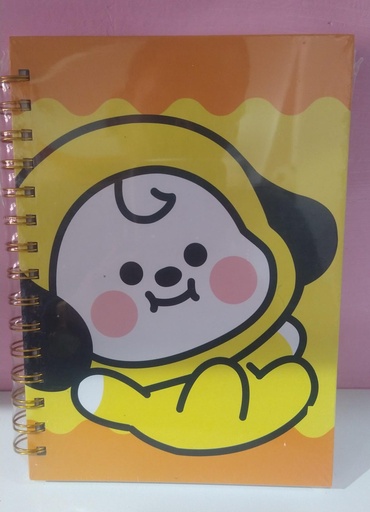 Libreta Cuaderno Pasta Dura Personajes BT21 A5