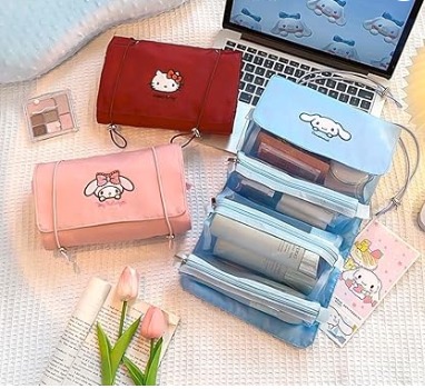 Neceser portátil periférico con dibujos animados de Sanrio Hello Kitty