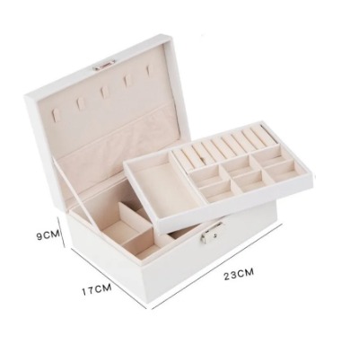 Maletín de viaje grande organizador de joyas