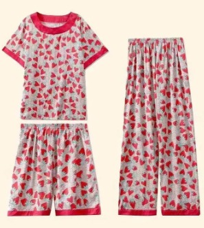 Conjunto De 3 Piezas De Pijama Suelto Casual 