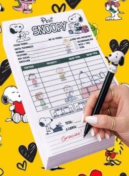  Bloc De Pedidos Temático De Snoopy 