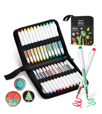 Marcador Acrílico Con Estuche 24 colores 