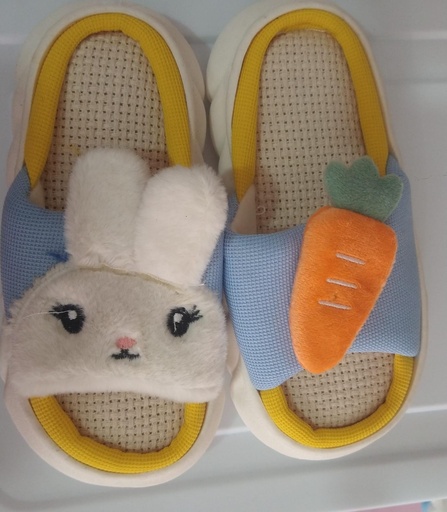 Pantufla Conejo Zanahoria Infantil  