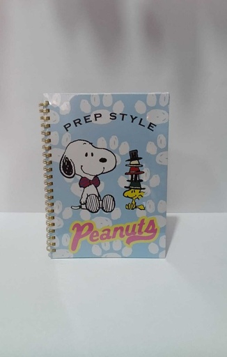 Cuaderno Snoopy de espiral Prep Style 